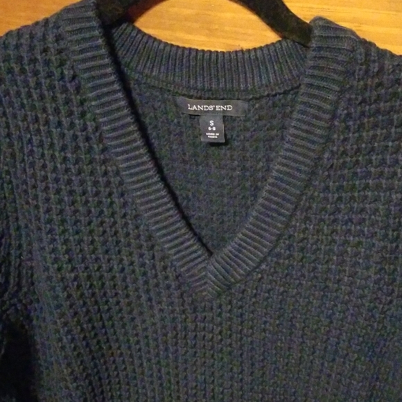 Brand new Navy Lands' End sweater S 6-8 - Picture 2 of 5